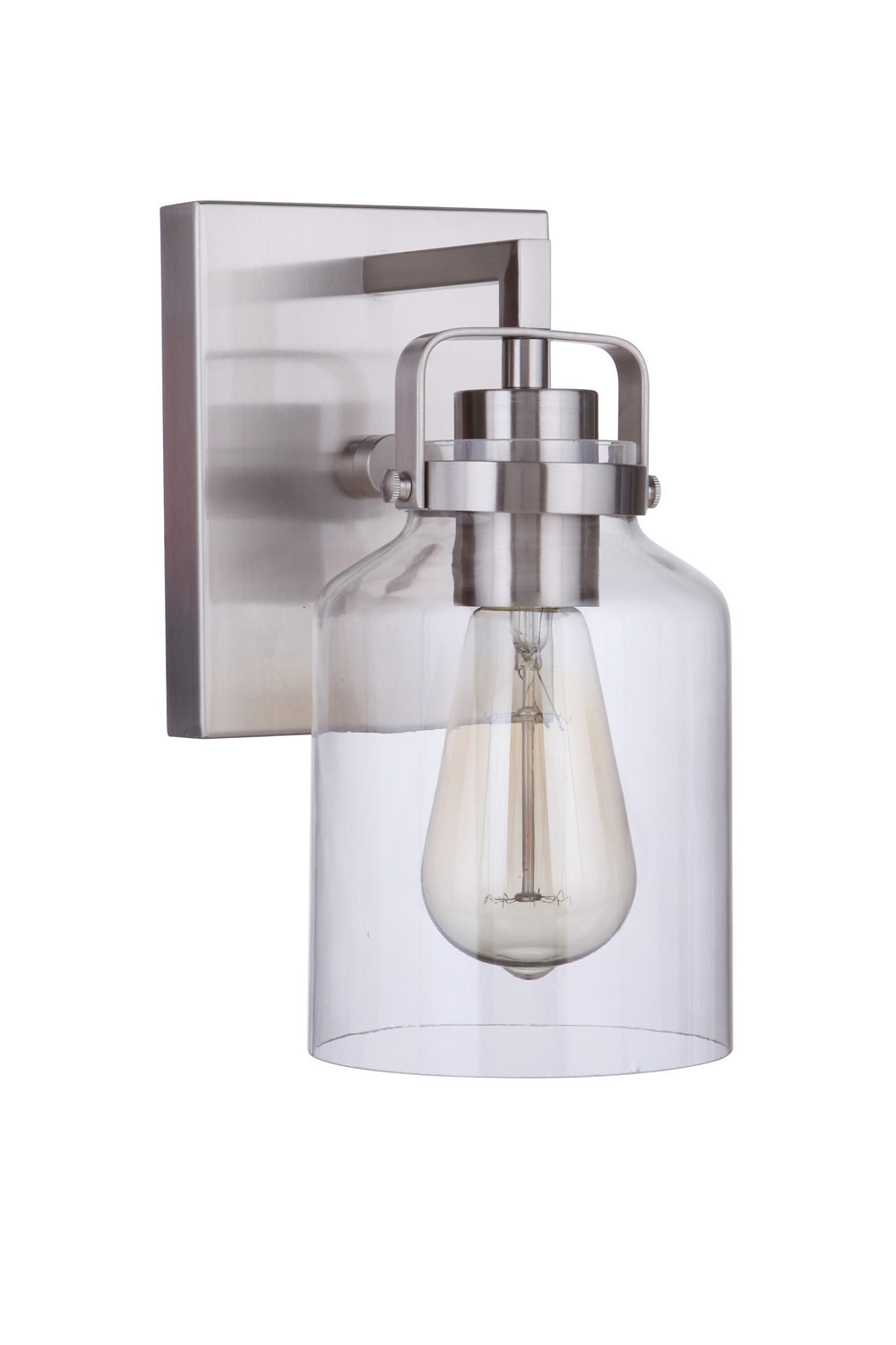 Foxwood One Light Wall Sconce in Brushed Polished Nickel