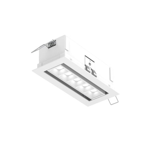 Recessed Linear with 5 Mini Swivel Spot Lights in White