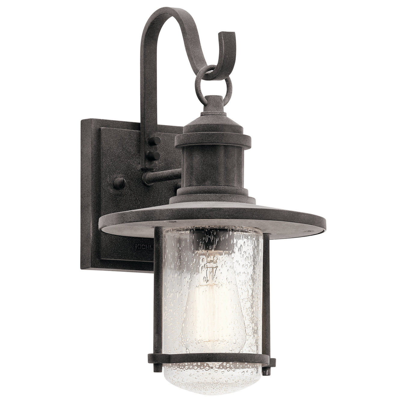 Riverwood Outdoor Wall 1-Light in Weathered Zinc