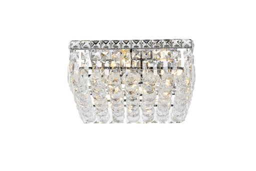 Maxime 4-Light Flush Mount in Chrome with Clear Royal Cut Crystal