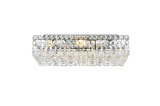 Maxime 4-Light Flush Mount in Chrome with Clear Royal Cut Crystal