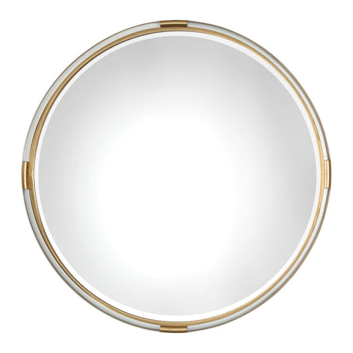 Uttermost's Mackai Round Gold Mirror Designed by Grace Feyock