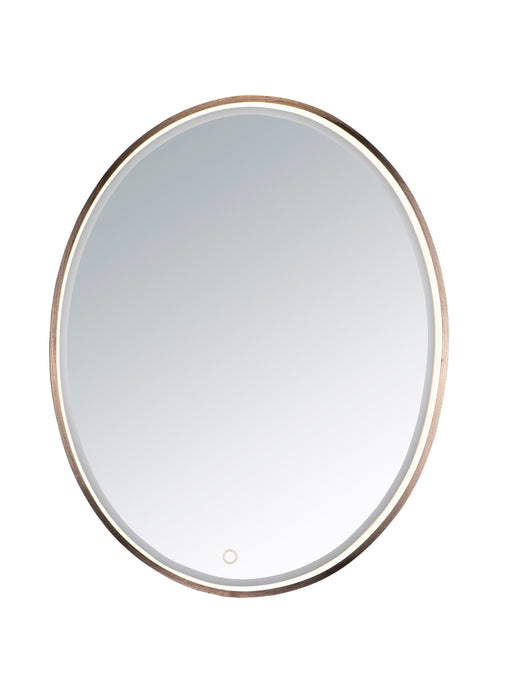 24" x 30" Oval LED Mirror in Anodized Bronze