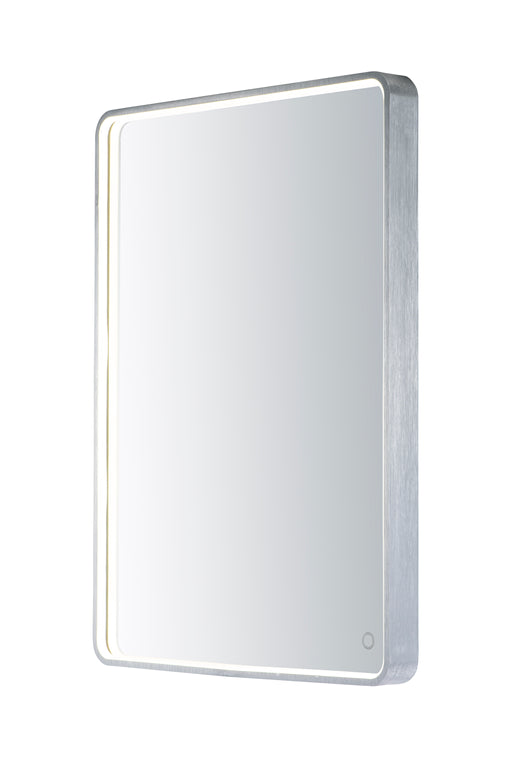 24" x 31.5" Rectangular LED Mirror in Brushed Aluminum