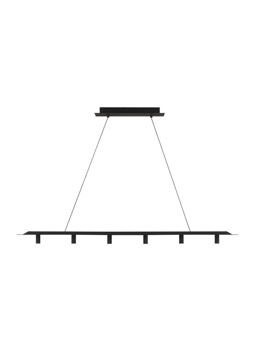 Ponte 50" Linear Suspension in Natural Brass